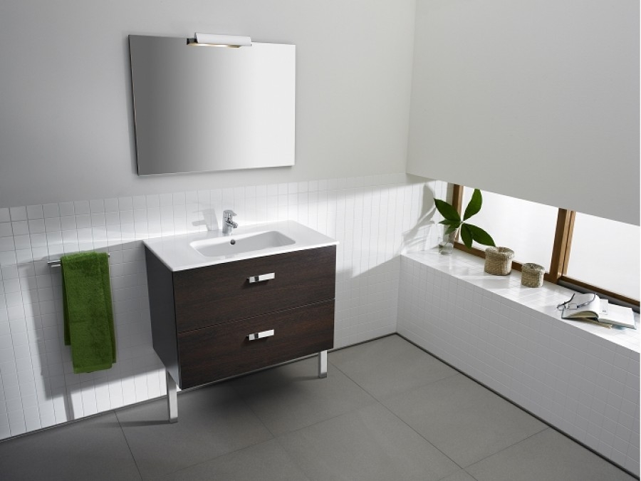 Meuble Simple Vasque Unik Victoria weng&eacute; 80cm ROCA