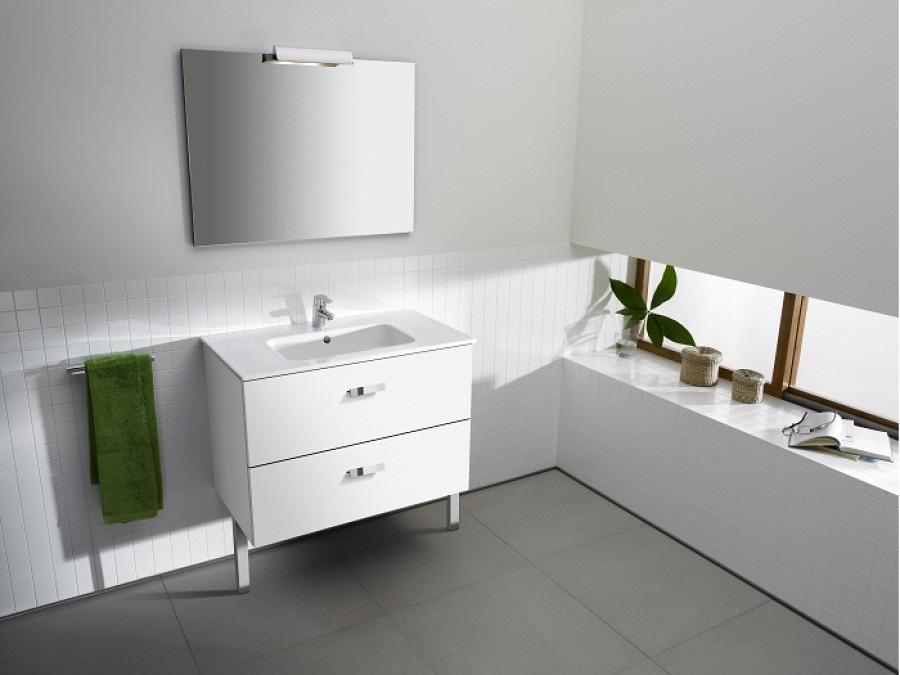 Meuble Simple Vasque Unik Victoria blanc 80cm ROCA