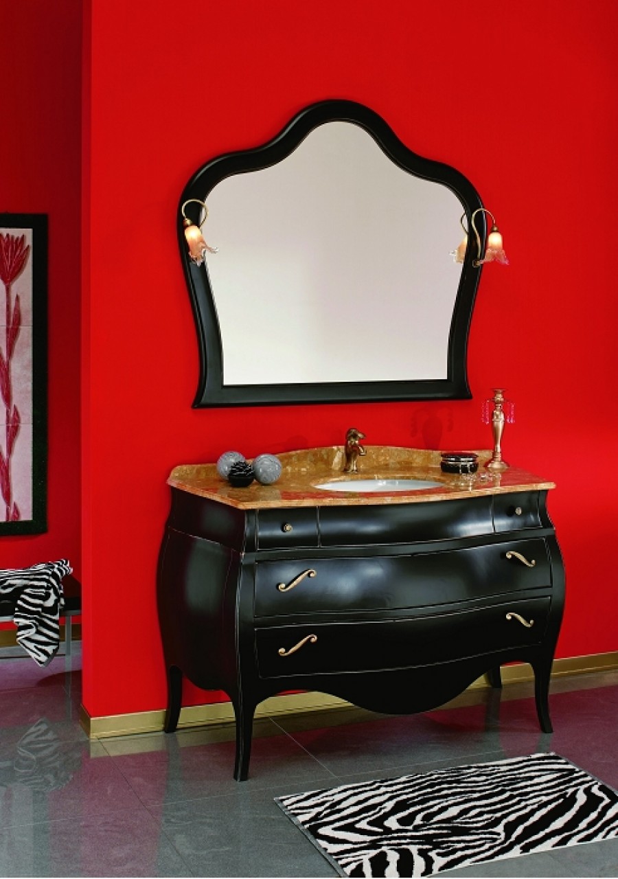 Meuble de salle de bain New Baroque composition 6 - Noir Antique