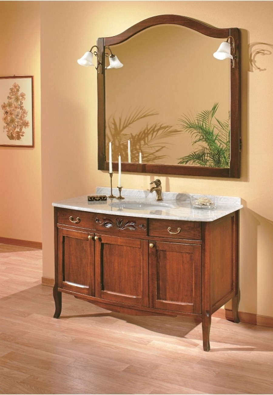 Meuble de salle de bain Serie 800 composition 1 - Noyer