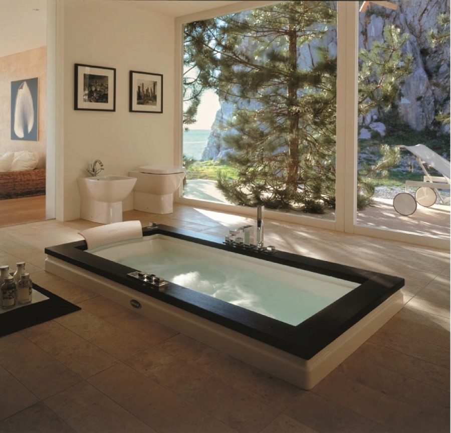 Baignoire balnéo aura uno 180x90 wengé jacuzzisanitaire.fr ... Décor Balneo Baignoires