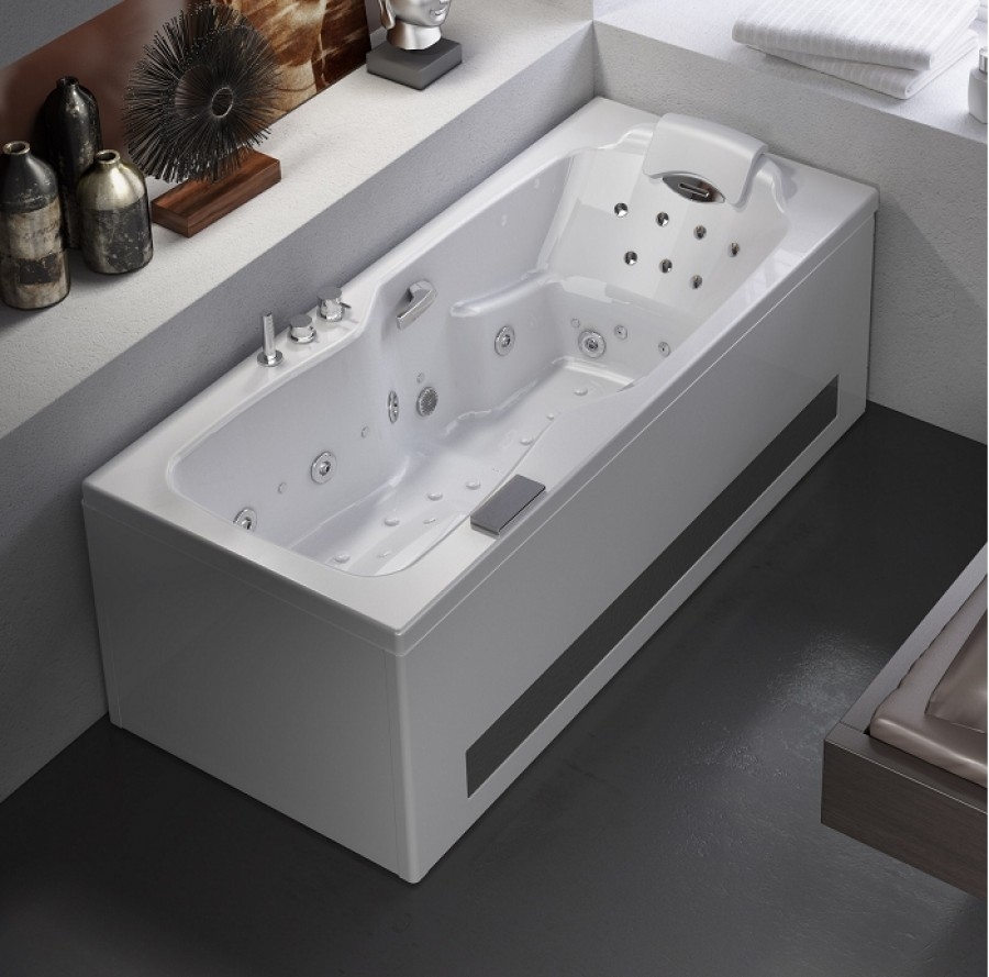 Baignoire balnéo massage professionnel kineplus 170x75 kietude ... Décor Balneo Baignoires