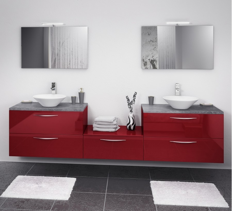 Meuble double vasque 180 cm Loft Cristal Rouge Sanitairefr Meuble de salle -> Meuble Double Vasque Le Bon Coin Meuble double vasque 180 cm Loft Cristal Rouge Sanitairefr Meuble de salle -> Meuble Double Vasque Le Bon Coin