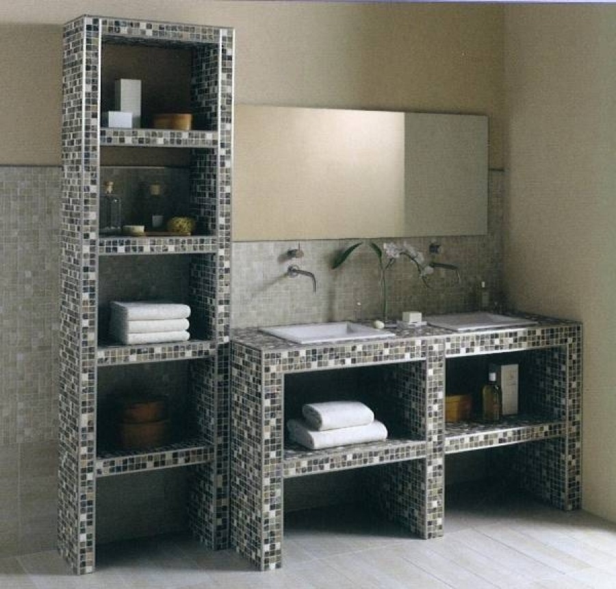 Plan de toilette double à carreler JACKOBOARD Modula D 1600Sanitaire.fr