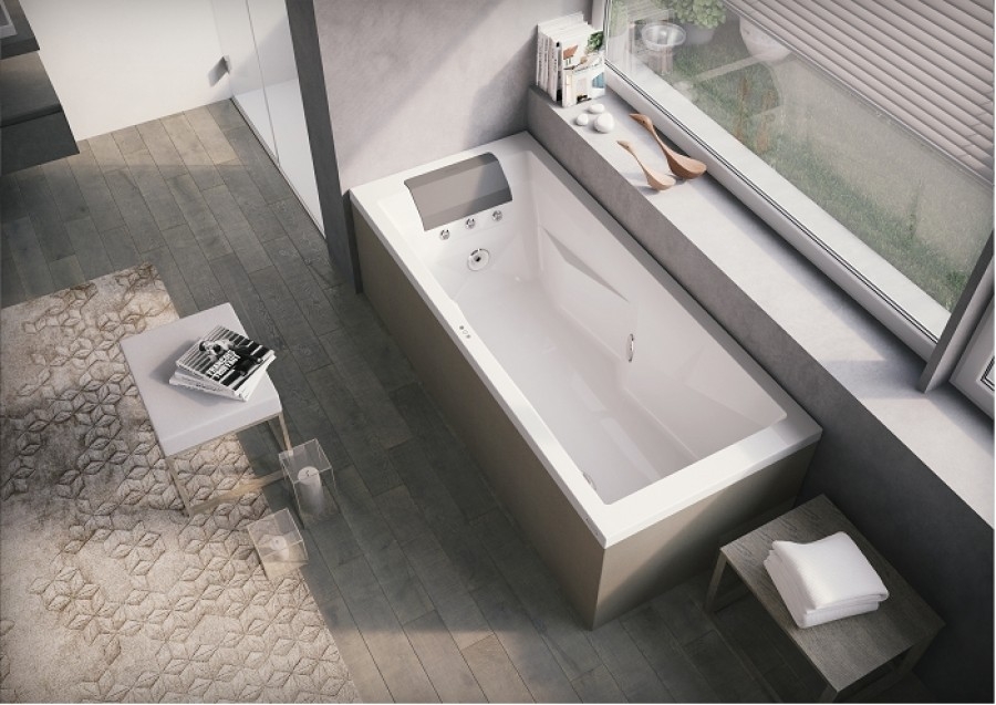Baignoire Balneo MyWay Jacuzzi gauche 180 x80 avec vidageSanitaire ... Baignoire Balneo MyWay Jacuzzi gauche 180 x80 avec vidageSanitaire ...
