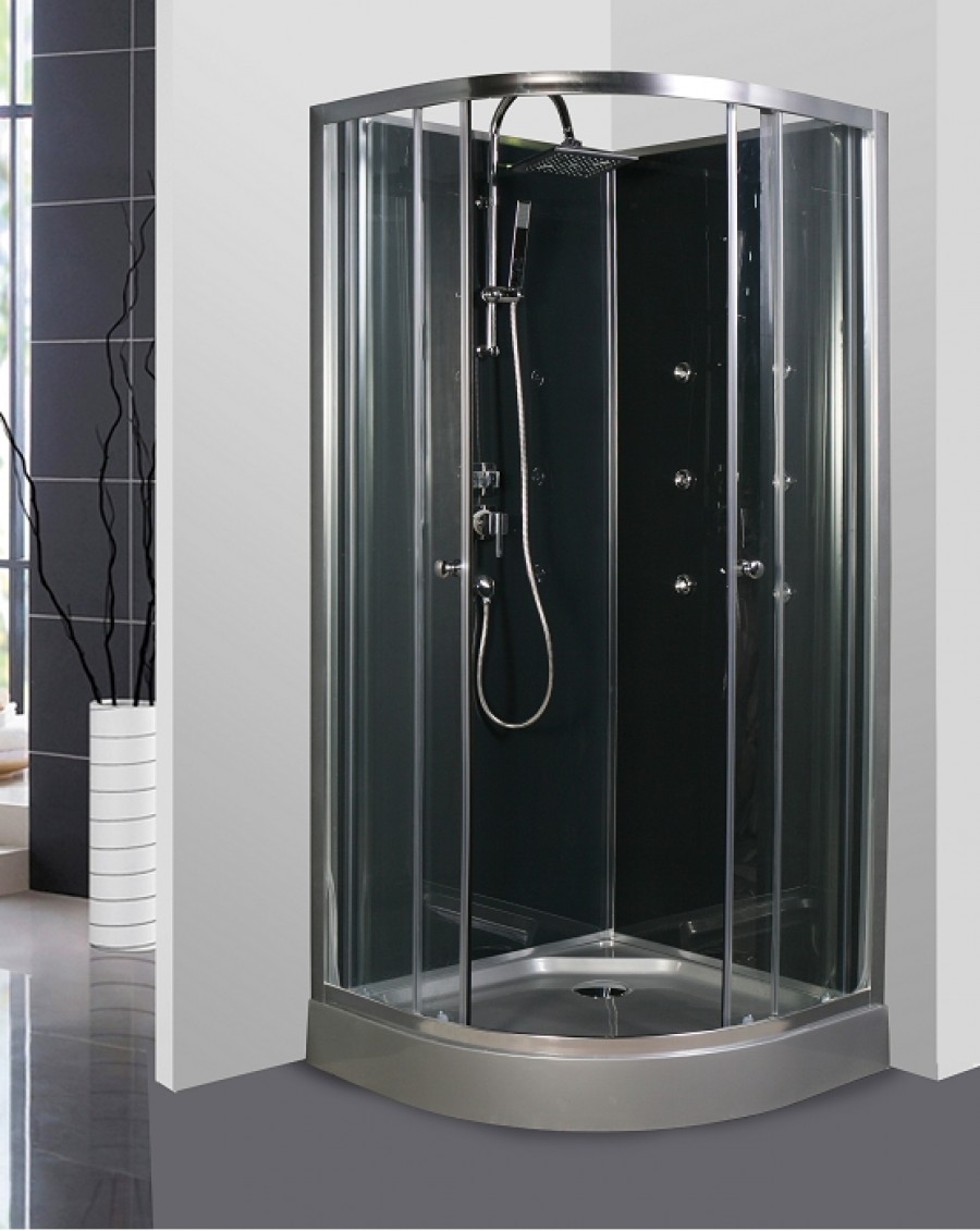 Cabine de douche 1/4 rond 90cm SoleaSanitaire.fr | Meuble de salle ... Cabine de douche 1/4 rond 90cm SoleaSanitaire.fr | Meuble de salle ...