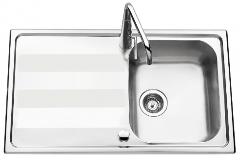 Évier De Cuisine Inox KuKoo – Cuve Simple Carré, Finition Satinée 60x45cm
