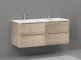 Avis sur : Meuble double vasque 120cm TOOLA Bois Clair
