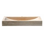 Vasque à poser en pierre rectangulaire sablé UC3205