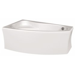 Pack baignoire SICILIA asymétrique 160x100 angle à gauche avec tablier