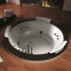 Baignoire Balneo MyWay Jacuzzi droite 170x75 vidage et robinetterie