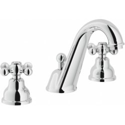 Mélangeur lavabo 3 trous rétro chromé Grazia GRC5011/1CR Mélangeur lavabo 3 trous rétro chromé Grazia GRC5011/1CR