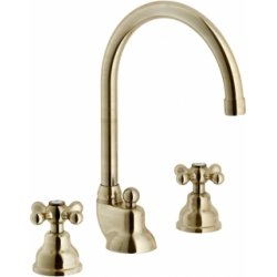 Mélangeur lavabo 3 trous rétro vieux bronze Grazia GRC5012/1BR Mélangeur lavabo 3 trous rétro vieux bronze Grazia GRC5012/1BR