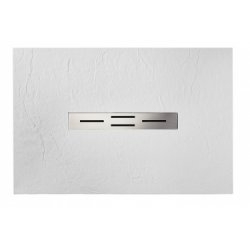 Receveur de douche 70x100 Blanc écoulement linéaire Ardesia  Receveur de douche 70x100 Blanc écoulement linéaire Ardesia