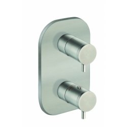 Façade thermostatique Inox PIX avec box - Plusieurs sorties Façade thermostatique Inox PIX avec box - Plusieurs sorties