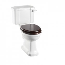 WC Compact BURLINGTON avec levier de réservoir en céramique 520 - Abattant frein de chute Acajou WC Compact BURLINGTON avec levier de réservoir en céramique 520 - Abattant frein de chute Acajou