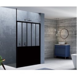 Fixation plafond de 250 cm pour Paroi LOFT Noir Mat Fixation plafond de 250 cm pour Paroi LOFT Noir Mat