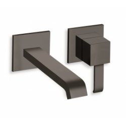 Mitigeur lavabo mural (rosace) BLACKMAT Quadri - Saillie 180 mm Mitigeur lavabo mural (rosace) BLACKMAT Quadri - Saillie 180 mm