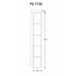 Niche suspendue Hauteur 130 cm Blanc Mat - PG7130BIM Niche suspendue Hauteur 130 cm Blanc Mat - PG7130BIM