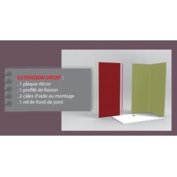 Pack extension droit DECOFAST 1P Taupe H2000 x L900mm Pack extension droit DECOFAST 1P Taupe H2000 x L900mm