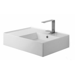 Vasque à poser ou suspendue TEOREMA 2.0 100 cm - Vasque à Droite