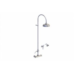 Colonne de douche mitigeur thermostatique Julia Nickel brillant - HORUS Colonne de douche mitigeur thermostatique Julia Nickel brillant - HORUS