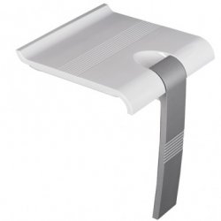 Siège de douche escamotable Arsis - Blanc et Gris mat*