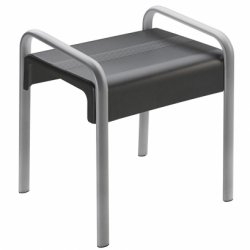 Tabouret de douche ARSIS 2 poignées - Gris anthracite et Gris mat Tabouret de douche ARSIS 2 poignées - Gris anthracite et Gris mat