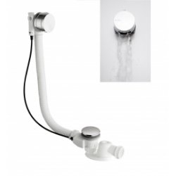 Vidage baignoires à câble avec remplissage cascade - 57 cm Vidage baignoires à câble avec remplissage cascade - 57 cm