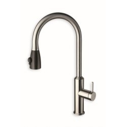 Exp&eacute;di&eacute; sous 2 semaines | Mitigeur pour &eacute;vier de cuisine ALTO 100% Inox avec douchette - KX53028