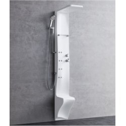 Colonne de douche Dress Plus mitigeur thermostatique Blanc Brillant Colonne de douche Dress Plus mitigeur thermostatique Blanc Brillant