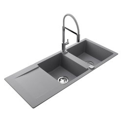 Mitigeur évier Premium ALTO Inox avec douchette - KX53028 - ONDYNA