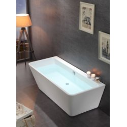 Baignoire rectangulaire moderne MISTRAL avec rebord mural