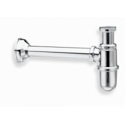 Siphon de lavabo rétro bouteille chromé Siphon de lavabo rétro bouteille chromé
