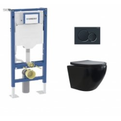 Pack Geberit UP320 + Cuvette sans bride KELOS Flush Noir Mat + Plaque Sigma Noir Pack Geberit UP320 + Cuvette sans bride KELOS Flush Noir Mat + Plaque Sigma Noir