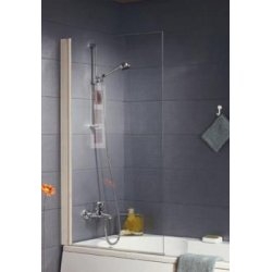 Pare-baignoire NPB1 pivotant 1 volet - Profilé Blanc 80cm