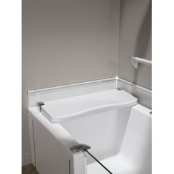 Siège blanc rabattable pour baignoire DUO Siège blanc rabattable pour baignoire DUO