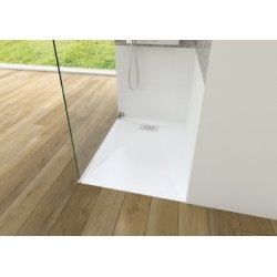 Receveur de douche COTTON Blanc avec grille cover - 160x90 cm