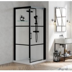 Cabine de douche BROOKLYN FACTORY 90x90 cm - Porte pivotante Cabine de douche BROOKLYN FACTORY 90x90 cm - Porte pivotante