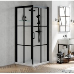 Cabine de douche BROOKLYN FACTORY 90x90 cm - Portes coulissantes Cabine de douche BROOKLYN FACTORY 90x90 cm - Portes coulissantes