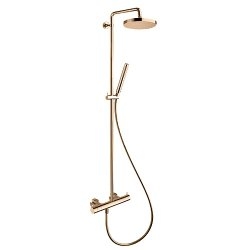 Colonne de douche thermostatique TRIVERDE Or Rose Colonne de douche thermostatique TRIVERDE Or Rose