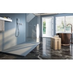 Receveur LIPARI en Nano-coating Gris Ciment - 100x100 cm Receveur LIPARI en Nano-coating Gris Ciment - 100x100 cm