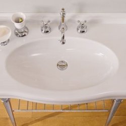Vasque suspendue Rétro CASTELLANA Blanc - 90 cm Vasque suspendue Rétro CASTELLANA Blanc - 90 cm