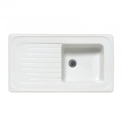Évier en céramique ISLANDE 90 cm - Blanc Évier en céramique ISLANDE 90 cm - Blanc