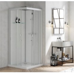 Cabine de douche BROOKLYN 90x90 cm - Portes coulissantes Cabine de douche BROOKLYN 90x90 cm - Portes coulissantes