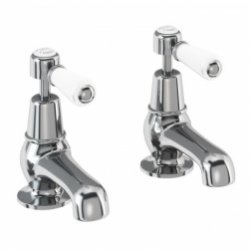 Robinet KENSINGTON Chromé Blanc 2 trous  Robinet KENSINGTON Chromé Blanc 2 trous