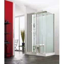 Cabine HORIZON 110 Hammam - Acier - Porte coulissante Cabine HORIZON 110 Hammam - Acier - Porte coulissante