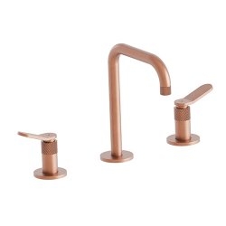 Mélangeur lavabo EAST SIDE 3 trous Or Rose brossé Mélangeur lavabo EAST SIDE 3 trous Or Rose brossé