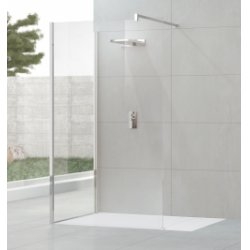 Panneau fixe latéral KUADRA HLF 100 cm - Transparent - Chromé Panneau fixe latéral KUADRA HLF 100 cm - Transparent - Chromé