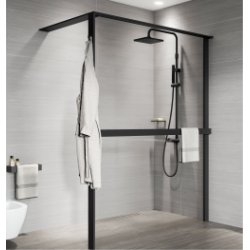Paroi fixe KUADRA HWS avec porte-serviette Paroi fixe KUADRA HWS avec porte-serviette